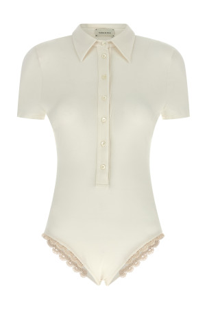 '01' bodysuit White '01' bodysuit White