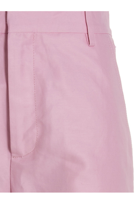 Logo embroidery pants Pink
