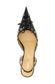 'Crystalized Corset' slingback Black 'Crystalized Corset' slingback Black