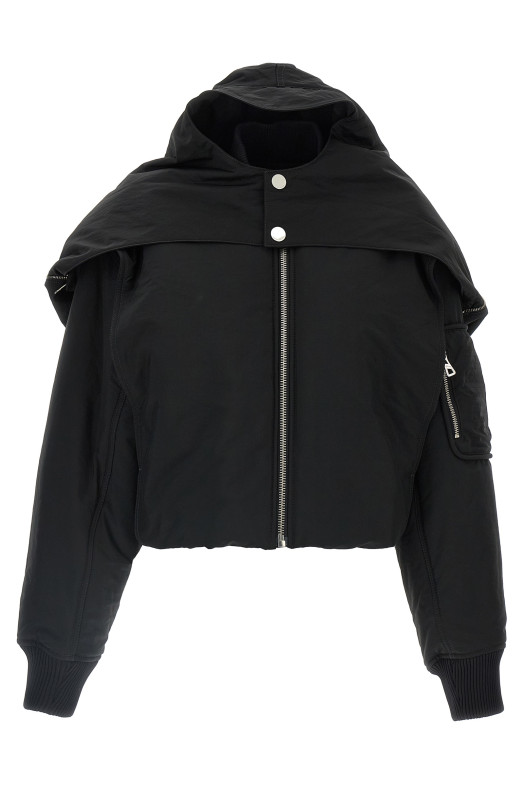 'The Hooded Bomber' jacket Black 'The Hooded Bomber' jacket Black