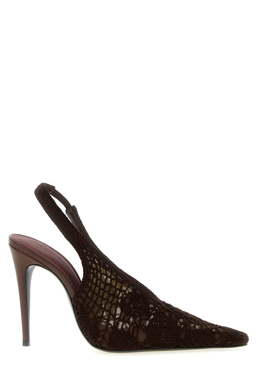 Крючком сзади коричневые туфли MAGDA BUTRYM 524725BROWN