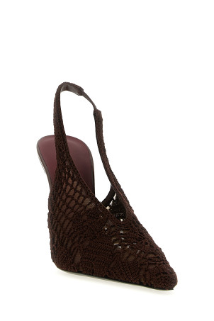 Крючковані слінгбеки коричневі MAGDA BUTRYM 524725BROWN Крючковані слінгбеки коричневі MAGDA BUTRYM 524725BROWN