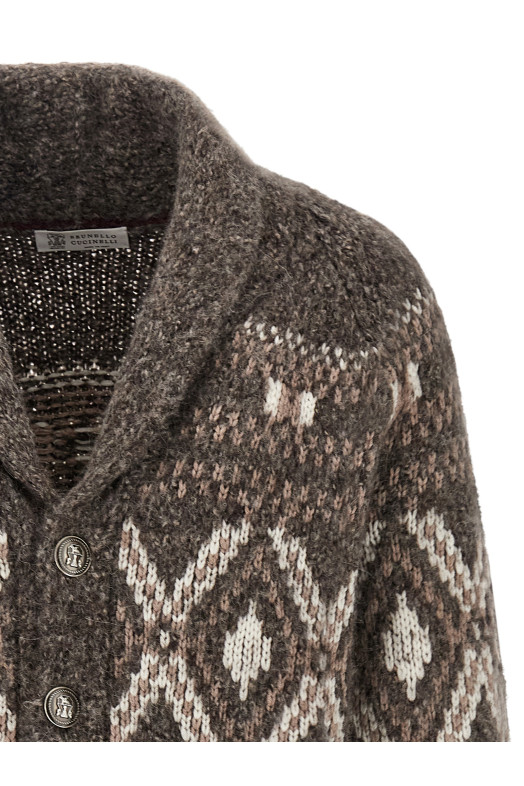 Кардиган «Geometric Jacquard» Multicolor M2B301716COW07