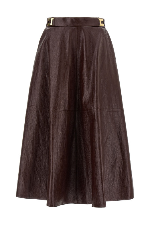 Craquelé skirt Bordeaux