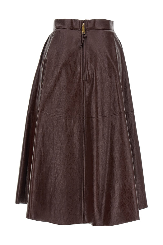 Craquelé skirt Bordeaux