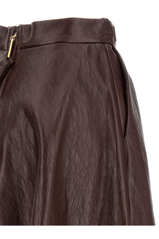 Craquelé skirt Bordeaux