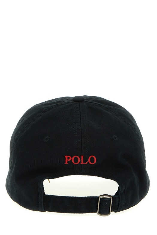Кепка с вышитым логотипом, черная POLO RALPH LAUREN 710548524012