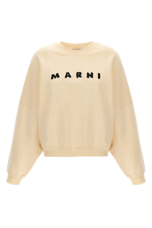 Світшот з логотипом Білий MARNI FLJE0185P7USCX43SLW06 Світшот з логотипом Білий MARNI FLJE0185P7USCX43SLW06