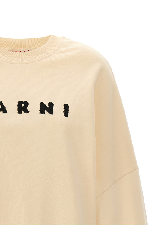 Світшот з логотипом Білий MARNI FLJE0185P7USCX43SLW06 Світшот з логотипом Білий MARNI FLJE0185P7USCX43SLW06