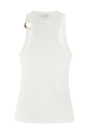 'Black Piercing' tank top White 'Black Piercing' tank top White