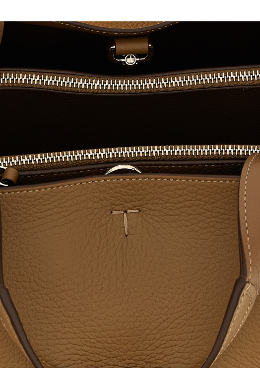 Міні шкіряна сумочка коричнева TOD'S XBWAPAFL100QRI3L26 Міні шкіряна сумочка коричнева TOD'S XBWAPAFL100QRI3L26