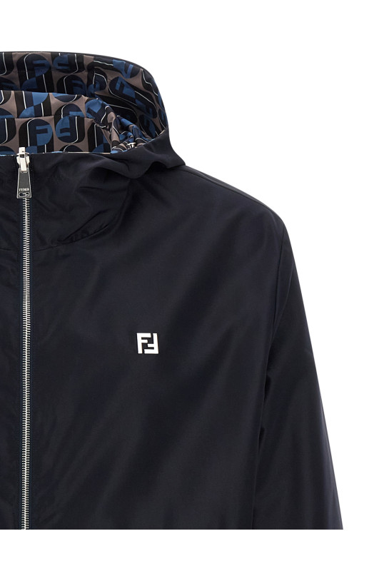 Двусторонняя ветровка «Fendinity» Синяя FAA615AVIEF0QG0 Двусторонняя ветровка «Fendinity» Синяя FAA615AVIEF0QG0