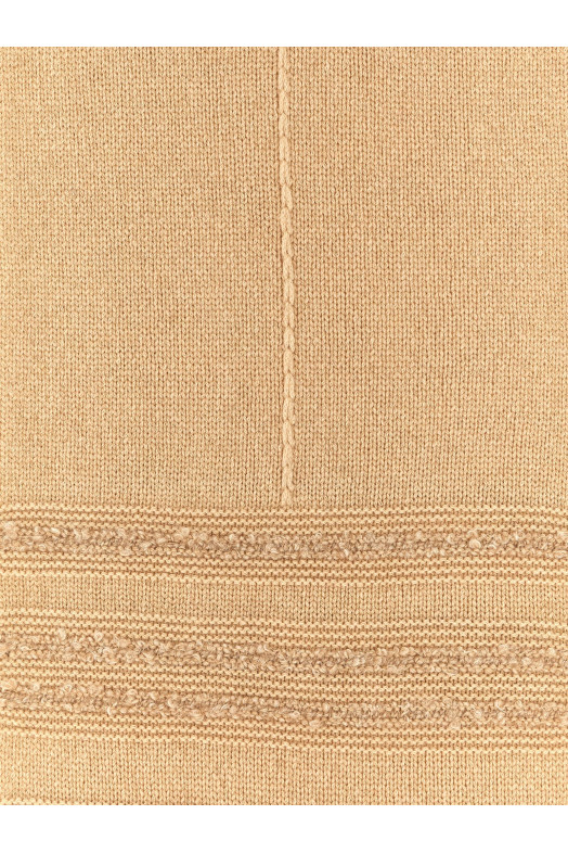 Bouclé fringed scarf Beige Bouclé fringed scarf Beige