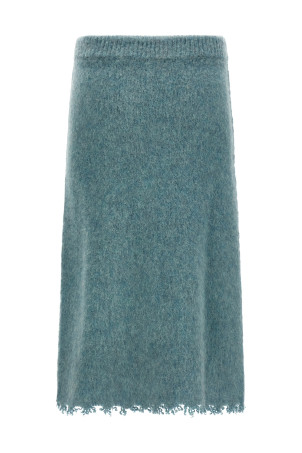 Шерстяная трикотажная юбка СИНЯЯ JIL SANDER J40MA0173J14792441 Шерстяная трикотажная юбка СИНЯЯ JIL SANDER J40MA0173J14792441