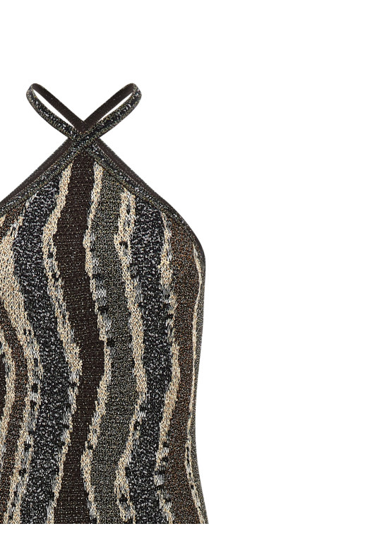 Wave pattern dress Multicolor