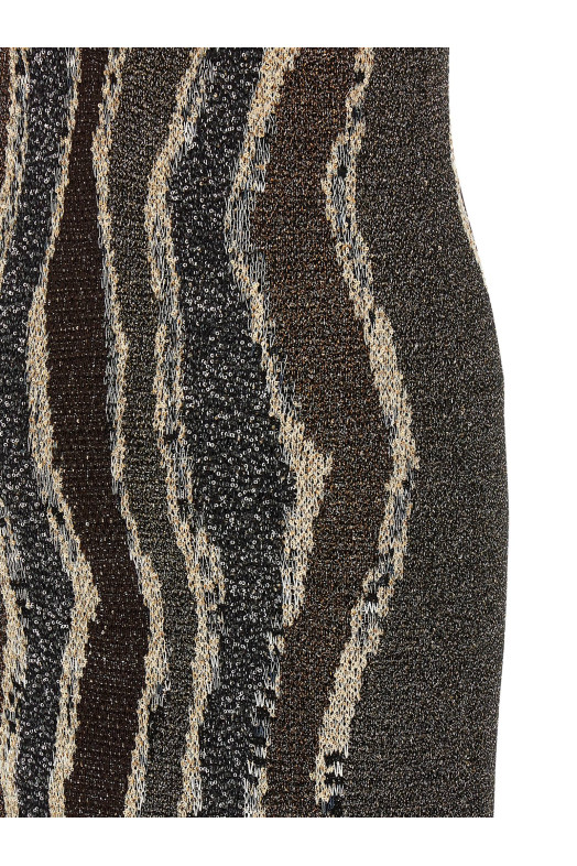 Wave pattern dress Multicolor