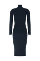 Logo belt dress Blue