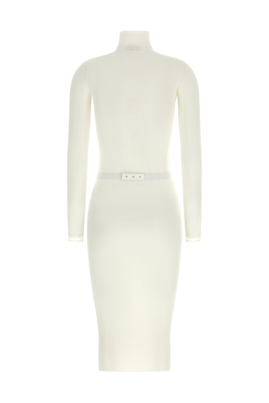 Logo belt dress White Logo belt dress White