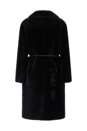'Merino Straight-Volpe' fur Black 'Merino Straight-Volpe' fur Black