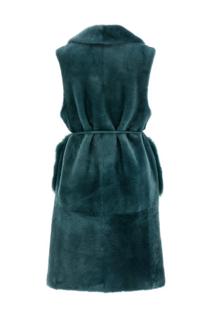 'Merino Straight-Volpe Shadow' vest Green 'Merino Straight-Volpe Shadow' vest Green