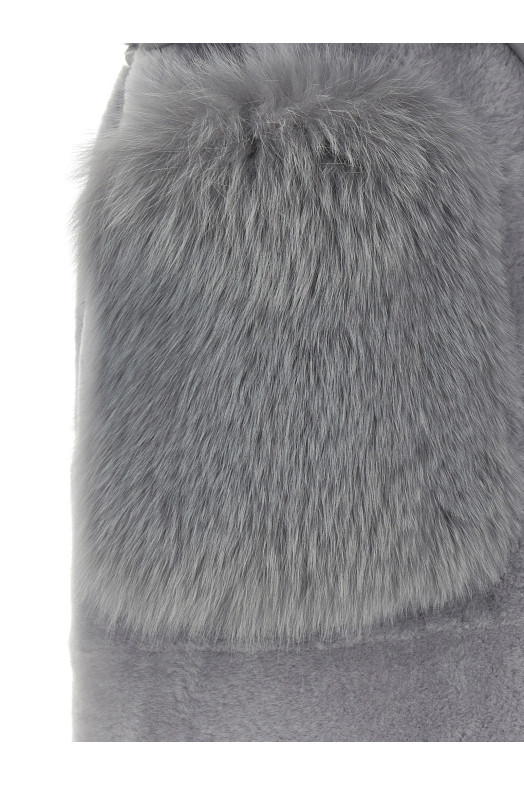 BLANCHA 'Merino Straight-Volpe Shadow' светр сірий 25161200NEBBIA BLANCHA 'Merino Straight-Volpe Shadow' светр сірий 25161200NEBBIA