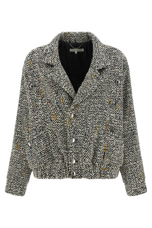 Tweed bomber jacket White Tweed bomber jacket White