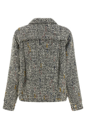 Tweed bomber jacket White Tweed bomber jacket White