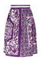 'Maiolica' print silk skirt Multicolor