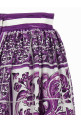 'Maiolica' print silk skirt Multicolor