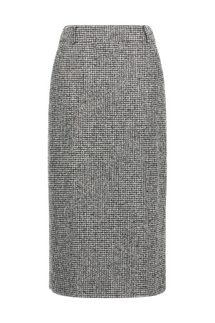 Спідниця-кльош Чорно-сіра ERMANNO SCERVINO D472O711WGOP4700 Спідниця-кльош Чорно-сіра ERMANNO SCERVINO D472O711WGOP4700