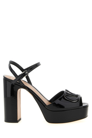 Valentino Garavani 'VLogo' platform sandals Black