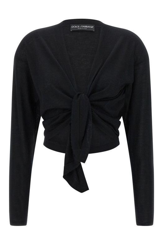 Кашемировый кардиган Черный DOLCE & GABBANA FXV98TJBW0IN0000