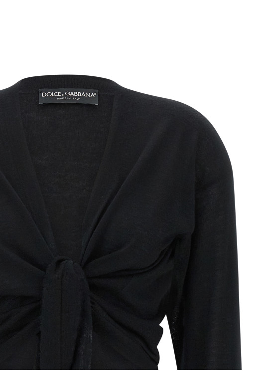 Кашемировый кардиган Черный DOLCE & GABBANA FXV98TJBW0IN0000