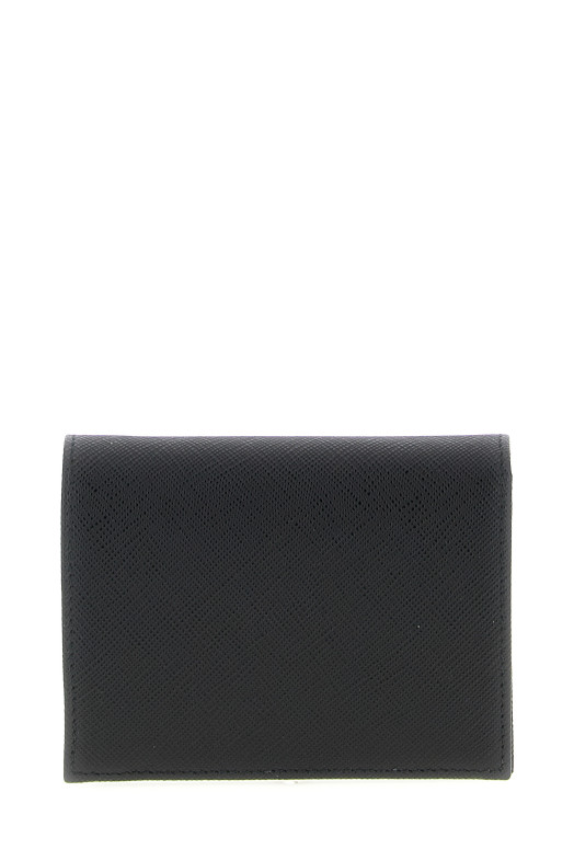 Кожаный кошелек с логотипом Черный PRADA 1MV204QHHF0002