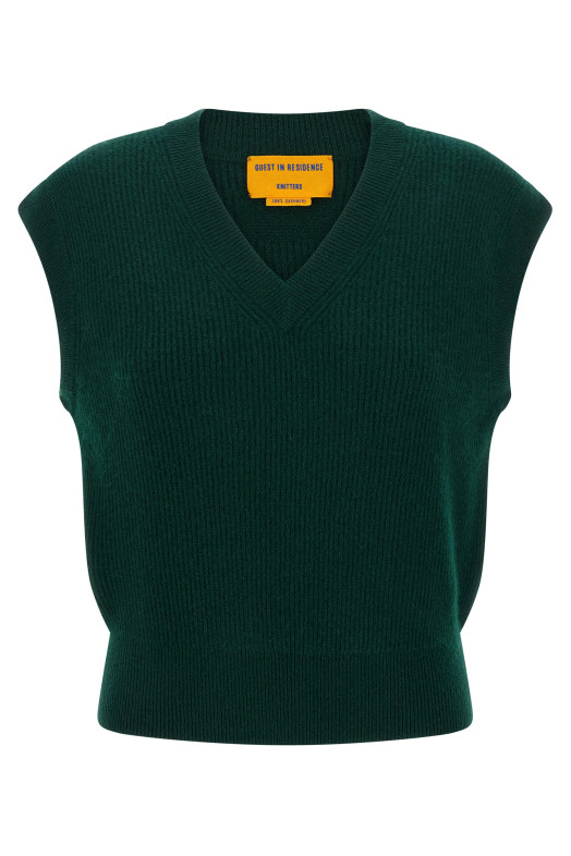 'Rib' vest Green