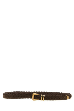 Тканий ремінь коричневий BRUNELLO CUCINELLI MAURP253C7284 Тканий ремінь коричневий BRUNELLO CUCINELLI MAURP253C7284