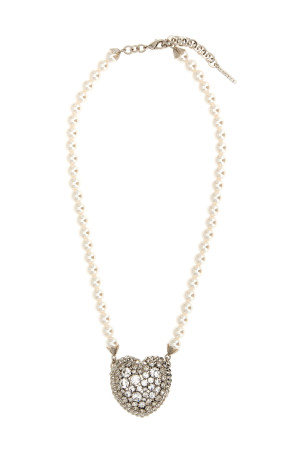Pearl heart necklace White Pearl heart necklace White