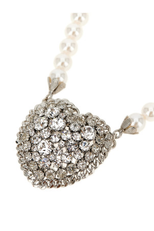 Pearl heart necklace White Pearl heart necklace White