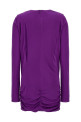 Вырезанное трикотажное платье Фиолетовое VERSACE (10100431A005721LD60)