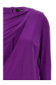 Вырезанное трикотажное платье Фиолетовое VERSACE (10100431A005721LD60)