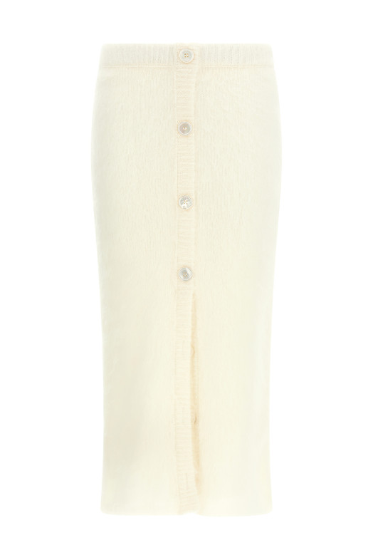 'Carded mohair' skirt White 'Carded mohair' skirt White