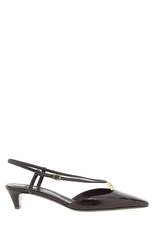 'Fendi FFold' slingback Brown