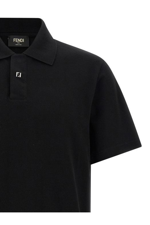 Рубашка-поло Piquet Черный FENDI FAF750AVIJF0GME Рубашка-поло Piquet Черный FENDI FAF750AVIJF0GME