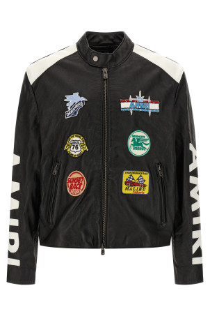 Куртка «Amiri Patch Racer» Чорна AMLTJT1020BLACK Куртка «Amiri Patch Racer» Чорна AMLTJT1020BLACK