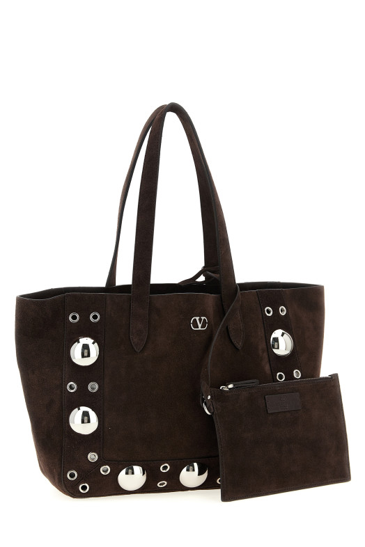 Средняя сумка для покупок Valentino Garavani «Nellcôte» коричневая W2B0R88JET0TO