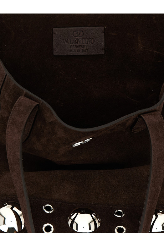 Средняя сумка для покупок Valentino Garavani «Nellcôte» коричневая W2B0R88JET0TO