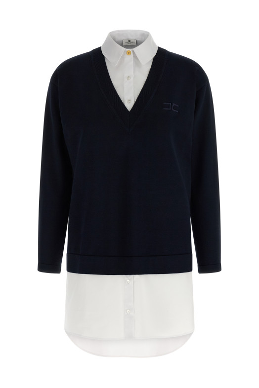 Multi-layered dress Blue