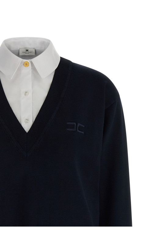 Multi-layered dress Blue