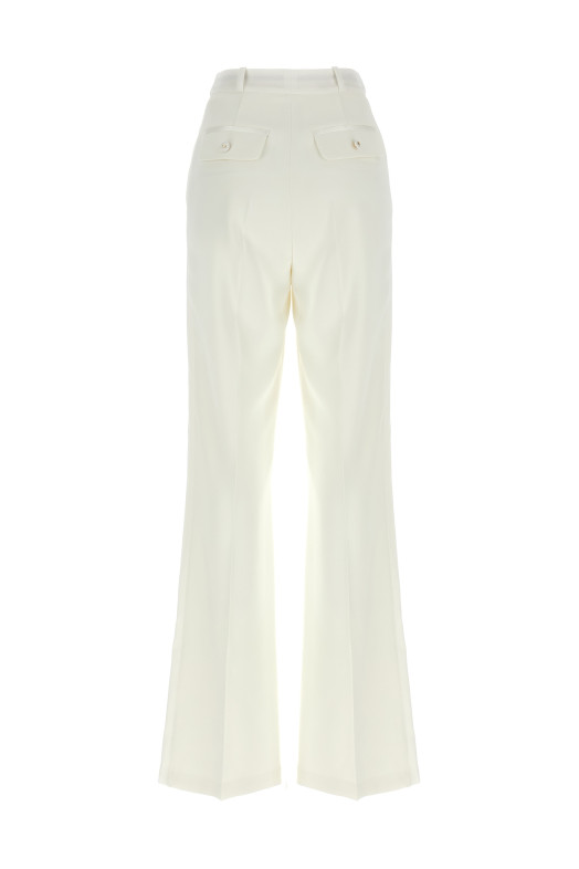 Брюки с эффектом смокинга Белые ELISABETTA FRANCHI PA12656E2360 Брюки с эффектом смокинга Белые ELISABETTA FRANCHI PA12656E2360