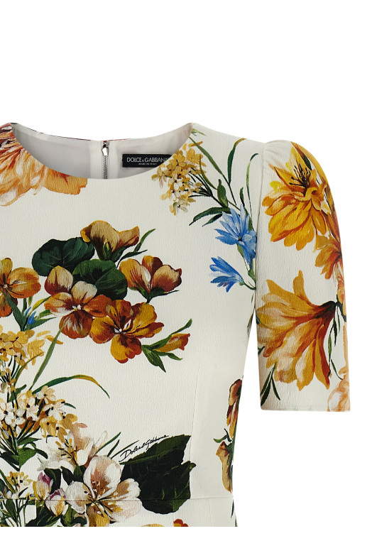 Сукня з квітковим принтом, різнокольорова DOLCE & GABBANA F6TYCTFSRQUHA5PC Сукня з квітковим принтом, різнокольорова DOLCE & GABBANA F6TYCTFSRQUHA5PC